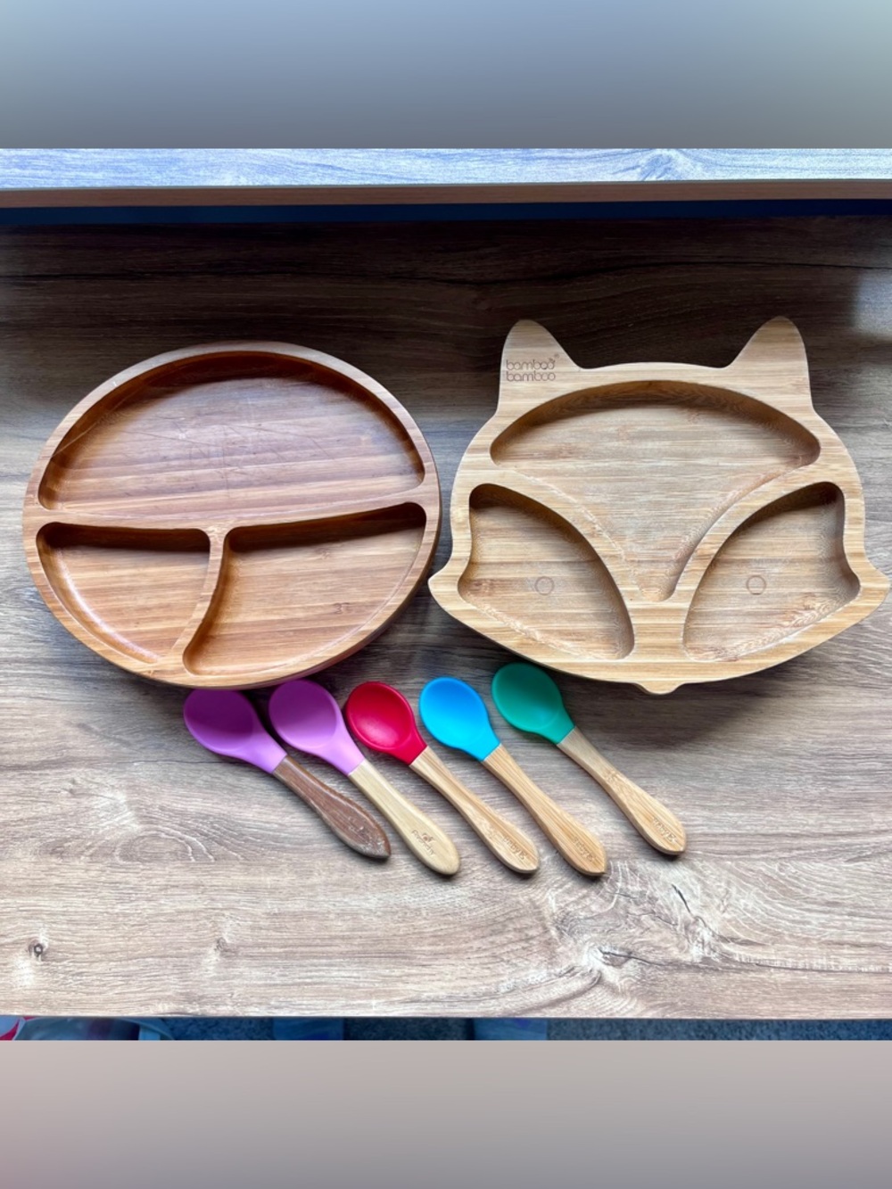 Bamboo Plate & Spoon Bundle